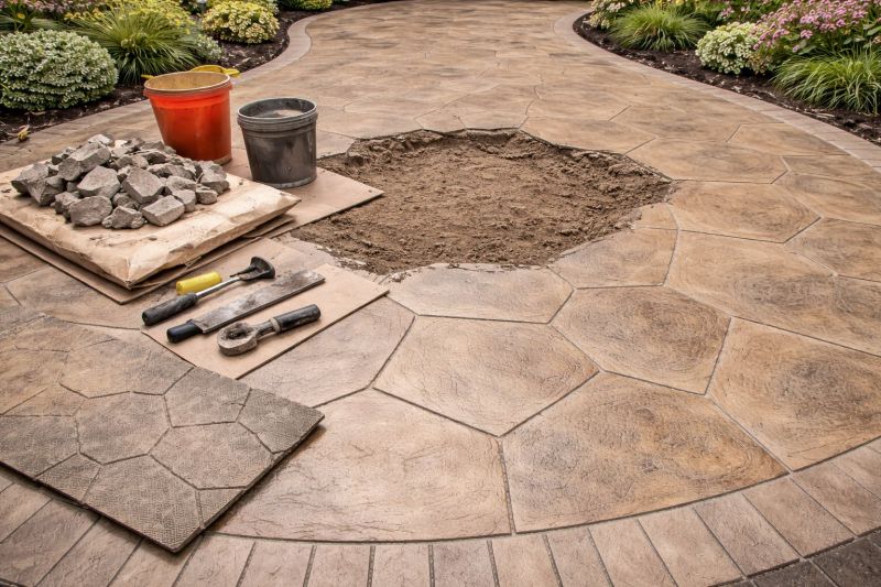 Decorative Concrete Repair in Katy, TX