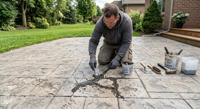 Decorative Concrete Repair in Carmel, IN