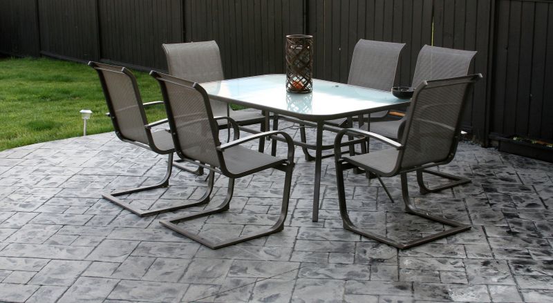Outdoor Patio with Stain